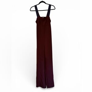 Topshop Dark Red Jumpsuit